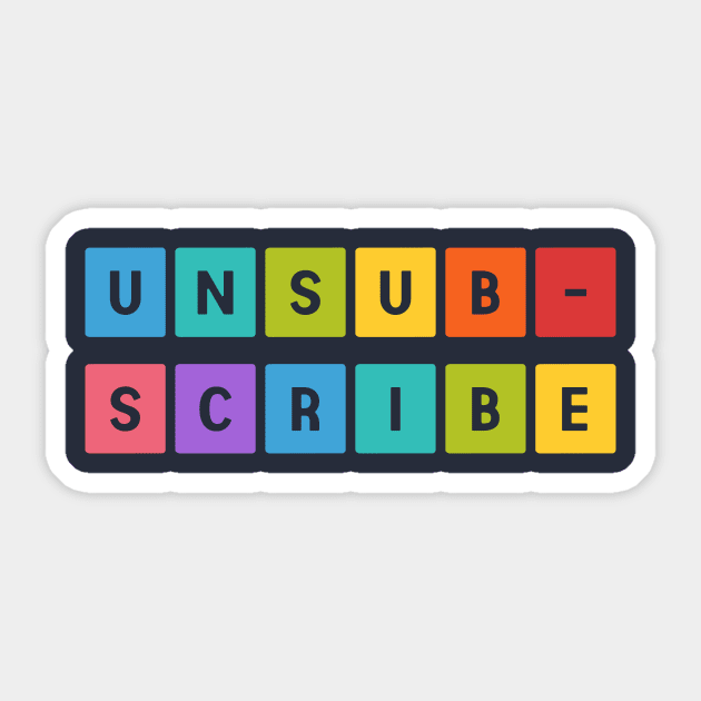 Unsubscribe Sticker by DreamsofDubai